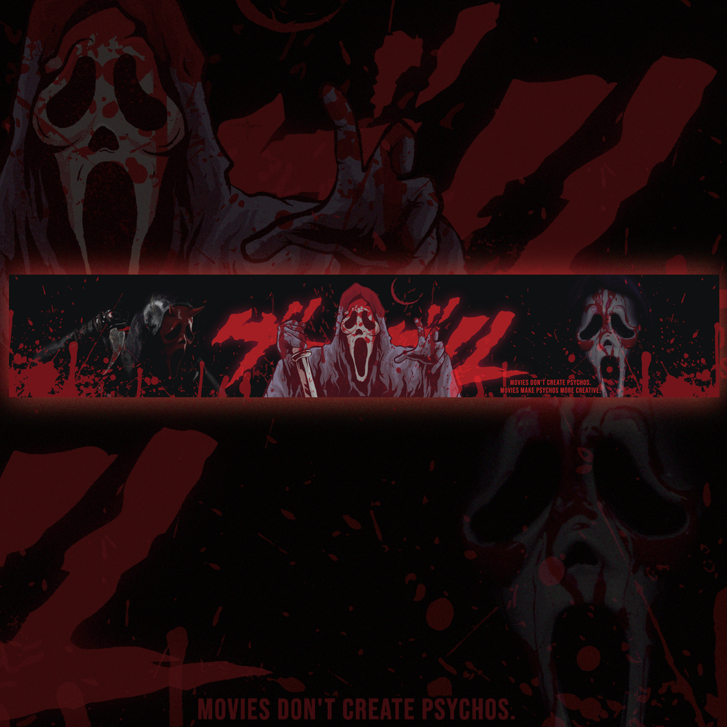Bloody Ghostface Window Banner