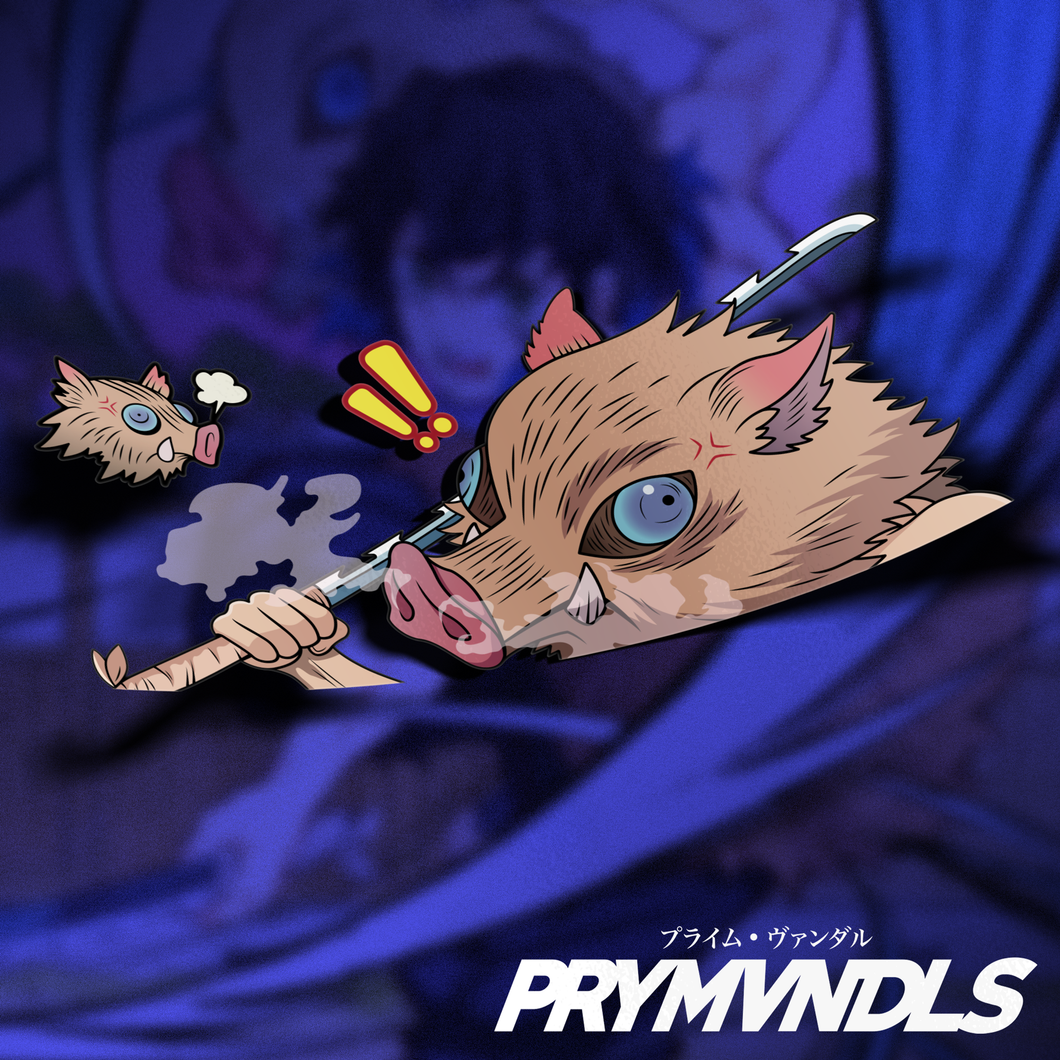 Angry Inosuke Duo Peeker (Partial Holo)