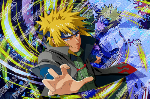 Minato Yellow Flash Kiss Cut (Black Coat)